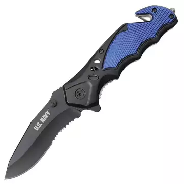 Navy Spring Assisted Folding Knife