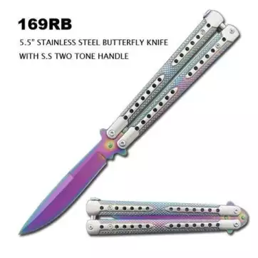 Rainbow Blade Butterfly Knife