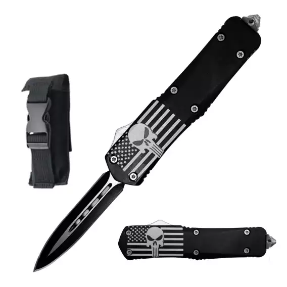 Black Punisher OTF Knife