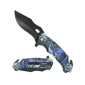 Dragon design pocket knife