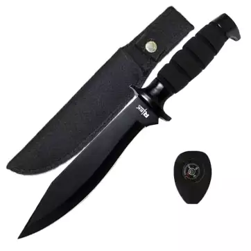 12-inch hunting and survival knife with compass